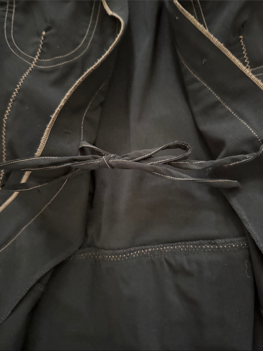 Black Contrast-Stitch Blazer - Women's Tailored Jacket - Picture 8 of 13